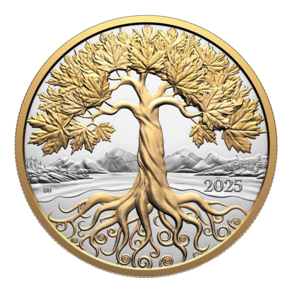 2025 $50 Fine Silver Coin - Maple Tree of Life