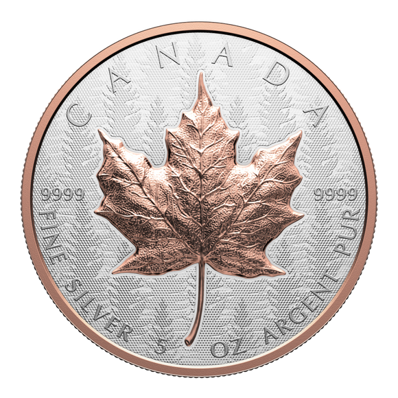 2025 $50 Canadian Maple Lead Ultra High Relief 5oz Silver Coin