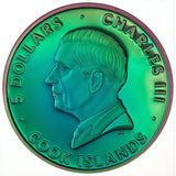 2025 The Spectrum - Peacock 1oz Silver Coloured Coin