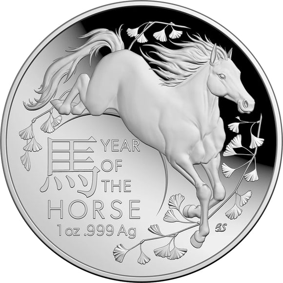 2026 $5 1oz Fine Silver Proof Domed Coin Lunar Year Of The Horse