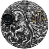 2026 Seven Seals of the Apocalypse Black Horse 3oz Silver High Relief Coin