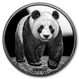 2026 Barbados 1oz Silver Shadow Minting: Panda (w/ Box & COA)