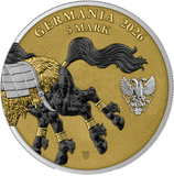 2026 Germania Mint SLEIPNIR GEMINUS Beasts Set 2 x 1oz Silver Coin 5 Mark
