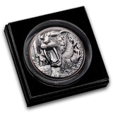 2026 Giant Smilodon - 10g Silver and 145g Copper Antique Coin