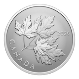 2026 Canada $10 Fine Silver Coin - Gleaming Maple Leaves