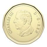 2026 Canada $1 Coin - Lucky Loonie in Keychain