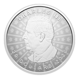 2026 Canada $20 Fine Silver Coin - Ultra-High Relief 1oz Silver Coloured Maple Coin