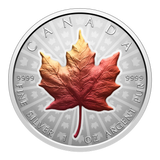 2026 Canada $20 Fine Silver Coin - Ultra-High Relief 1oz Silver Coloured Maple Coin