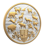 2026 $50 Fine Silver Coin - Heraldic Landscape: Animals of Canada