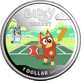 2027 Bluey Cricket $1 Coloured Silver Proof Coin