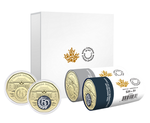 2025 $1 Special Wrap Roll Box Set - 150th Anniversary of the Supreme Court of Canada