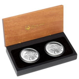 2019 Melbourne ANDA Kookaburra Two 1oz Silver Proof Coin Set