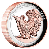 Australian Wedge-tailed Eagle 2025 2oz Silver Proof Ultra High Relief Gilded Coin