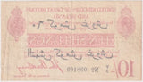 Great Britain (Dardanelles) 1915 Ten Shillings / 60 Piastres Overrprint good VF