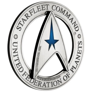 2019 Starfleet Command Emblem 3oz Silver Holey Dollar & Delta Coin Set