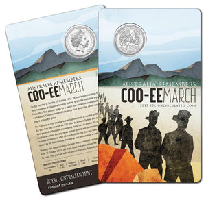 2015 Australia Remembers Coo-ee March 20c Unc Coin