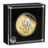 2022 2oz Silver Reverse Gilded Kangaroo