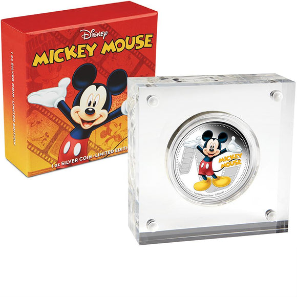 2014 Disney Mickey and Friends 1oz Silver Coin - Mickey Mouse