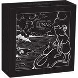 2020 Year Of The Mouse Lunar 2oz Silver Antiqued Coin