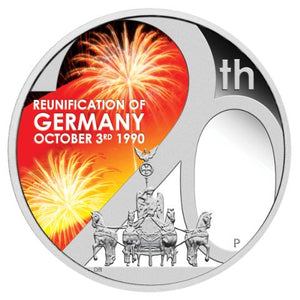 2010 German Reunification 1oz Silver Proof $1 Coin