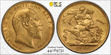 1909 GB Gold Sovereign PCGS MS61