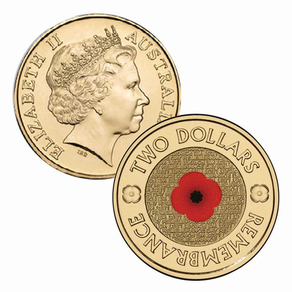 2012 Red Poppy $2 Coin Uncirculated
