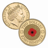 2012 Red Poppy $2 Coin Uncirculated