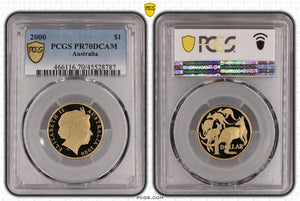 2000 Australian $1 Proof Coin PR70DCAM