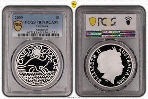 2009 1oz Kangaroo Silver Proof PR69DCAM