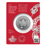 2025 1oz Canada Treasured Maple Leaf - Year of the Snake Privy Mark .9999 Silver BU Coin (in Card)