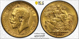 1918 Melbourne Mint Gold Sovereign PCGS AU58