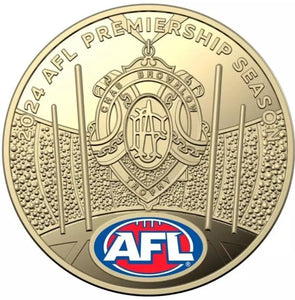 2024 AFL Limited-Edition Coloured $1 UNC