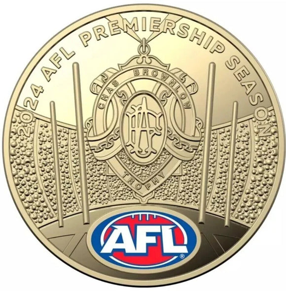 2024 AFL Limited-Edition Coloured $1 UNC