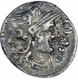 Rome, Curtia, Silver Denarius 116-115BC gVF
