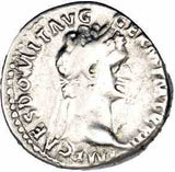 Domitian Silver Denarius Issued AD 92/93 VF