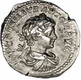 Rome, Caracalla, Silver Denarius 198-199AD gVF
