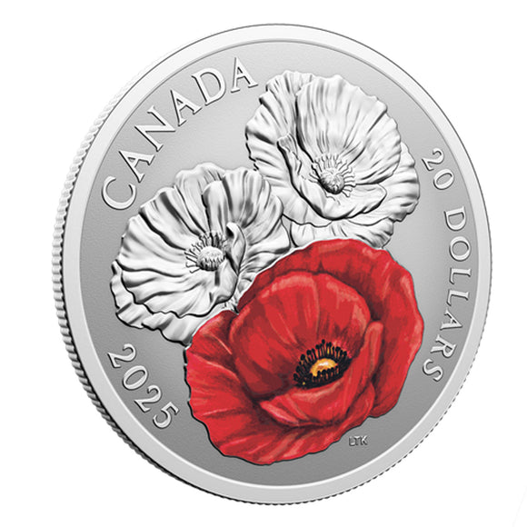 2025 Canada $20 Fine Silver Coin - Remembrance Day