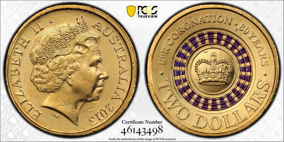 2013 Coronation Purple $2 MS64