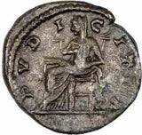 Rome Julia Domna, Silver Denarius 196-202AD VF
