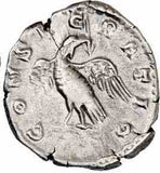 Marcus Aurelius Silver Denarius Issued AD 180 aEF