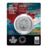 2026 Treasured Silver Maple Leaf: Celebration Privy Mark - 1 oz. 99.99% Pure Silver Coin (Premium Bullion)