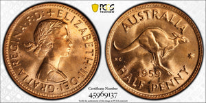 1959m Halfpenny MS65RD