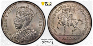 1934/35 Melbourne/Victoria Centenary Florin MS66