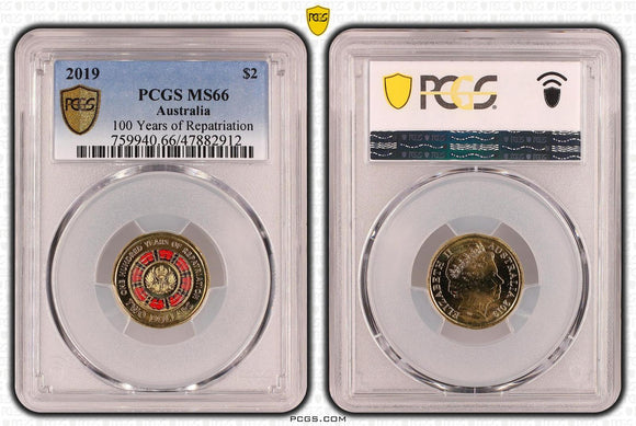 2019 $2 Repatriation MS66