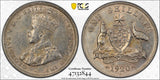 1920m Australia Shilling PCGS AU55