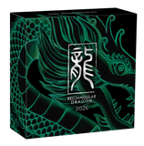 2026 Dragon 1oz Silver Proof Rectangle Coin