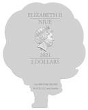2021 Back to the Future 1oz Jennifer Parker Silver Collectible Coin