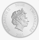 2021 Disney Alice in Wonderland - Alice 1oz Silver Coin