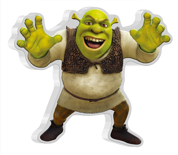 2021 Shrek 1oz Silver Shaped Coin