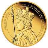 2013 Queen Elizabeth Coronation 60th Anniversary 1/4oz Gold Proof Coin